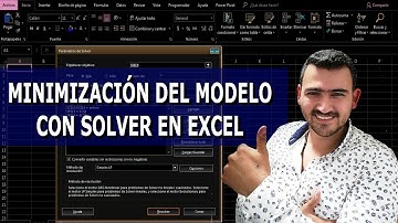 Ejercicio de solver con minimización en Excel