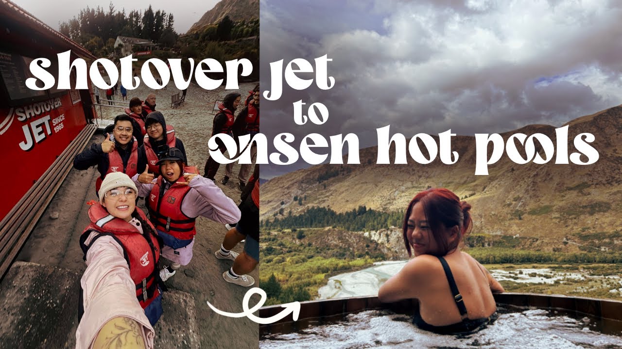 EPIC RIDE shotover jet in queenstown, onsen hot pools & driving to Wanaka | new zealand vlog | EP 2
