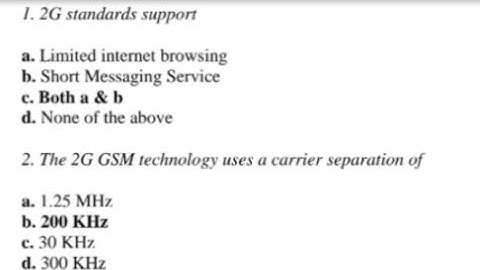 Wireless and Mobile communication system ke imp.MCQ questions Polytechnic VI semester (3rd year)2021