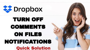 How To Turn Off Comments On Files Notifications On DropBox App | Step By Step
