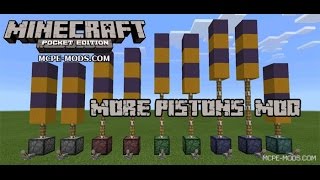 Обзор мода на разные поршни Minecraft PE 0.13.1 screenshot 5