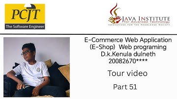 E-Shop Project | Part 51 | Web Programing 1 | Java Institute