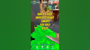 QUICK & EASY VIPER POSTPLANT LINEUP FOR SPLIT B SITE #shorts #valorant #valorantclips #viperlineups