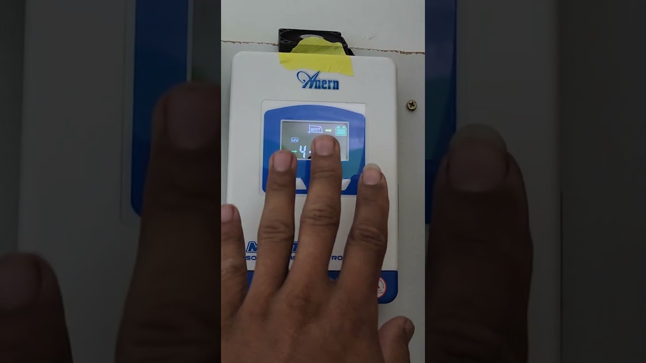 anern 20a como configurar para lifepo4 12v e 24v e como mostrar a voltagem dos painéis...