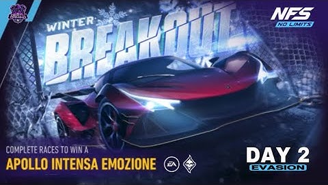 NFS NO LIMITS | DAY 2 - WINNING + TIPS - APOLLO INTENSA EMOZIONE | WINTER BREAKOUT EVENT | SE GUIDE