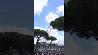 The Italian Air Force painting the sky at the I...