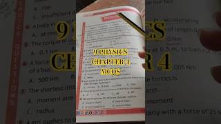 MCQs Chapter 4 Class 9 Physics Turning Effect of Forces Torque  #class9physicschapter4mcqs #mcqs