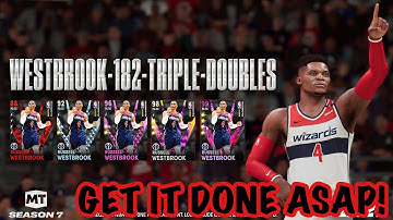 HOW TO EASILY GET TRIPLE DOUBLES FOR A FREE DARK MATTER RUSSELL WESTBROOK! NBA 2K21 MYTEAM
