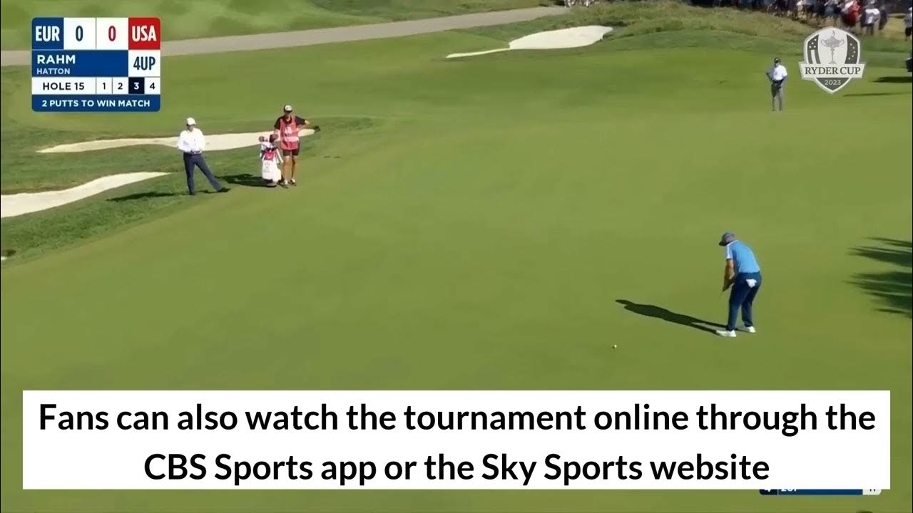 2023 Ryder Cup TV schedule live stream watch online streaming free