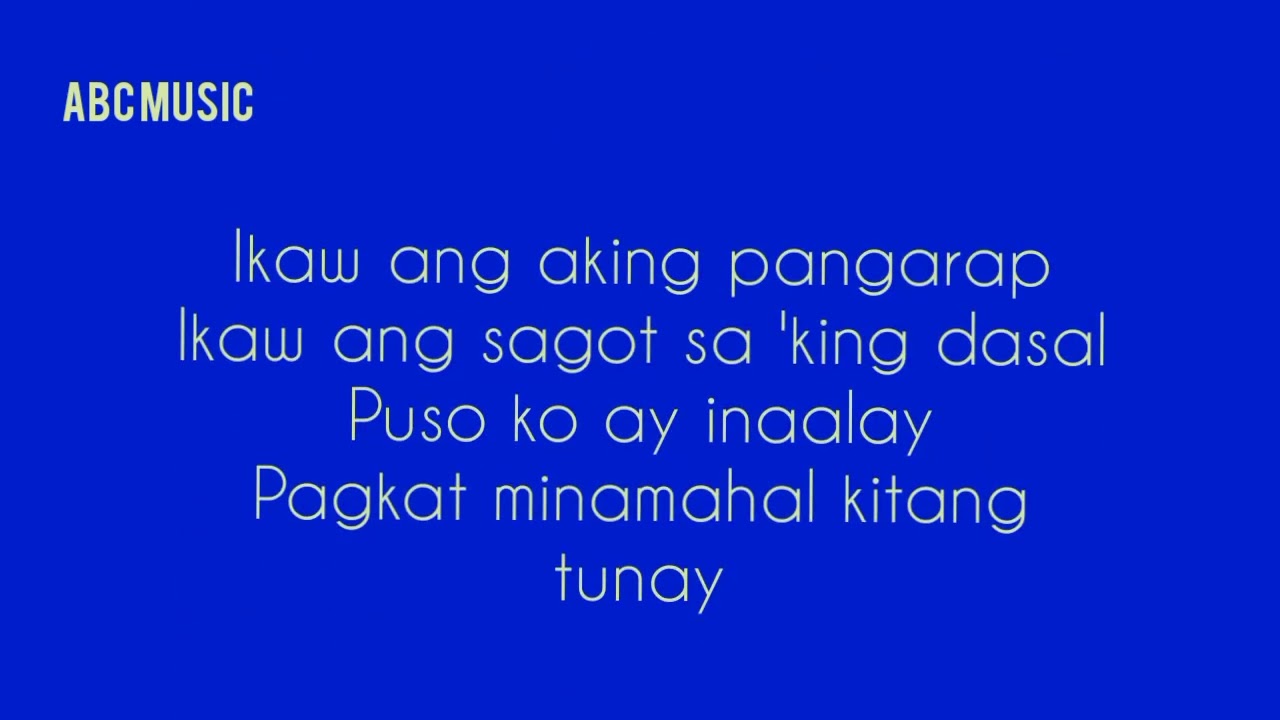Ikaw Ang Pangarap _ karaoke