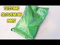 Testing Slovenian MRE (Meal Ready to Eat)