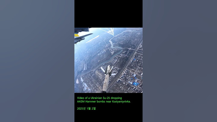 Video of a Ukrainian Su-25 dropping AASM Hammer bombs near Kostyantynivka.2025년 1월 2일
