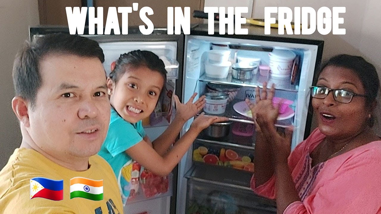 What's in the FRIDGE of Filipino Indian Family in Gujarat India. OUR