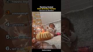 Top 6 Ranking Cutest Kids Birthday Parties🎉#youtubeshorts