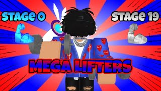 Roblox Mega Lifters Simulator  Stage 0-19 All Weights All Body!!!!
