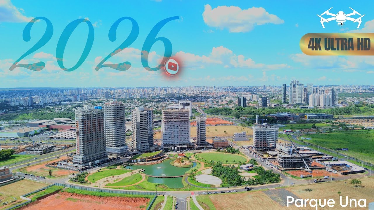 Drone no Parque Una Uberlândia 2026 | Minas Gerais | 4K Video 