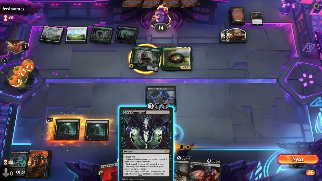 MTGA daily, I ate all the food tokens!