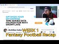 ASMR Fantasy Football Week 1 Recap | Whispered My Team Review