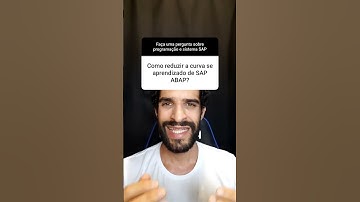 Curva de aprendizado do Programador SAP ABAP