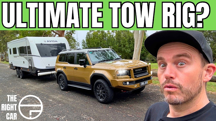 New Toyota Prado towing review Australia (Land Cruiser Altitude caravan tow test)