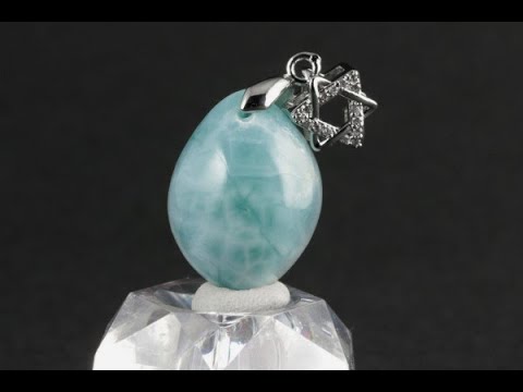 ペンダントトップ ラリマー 6.2g / Larimar Pendant - YouTube