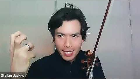 Stefan Jackiw Masterclass at SFCM