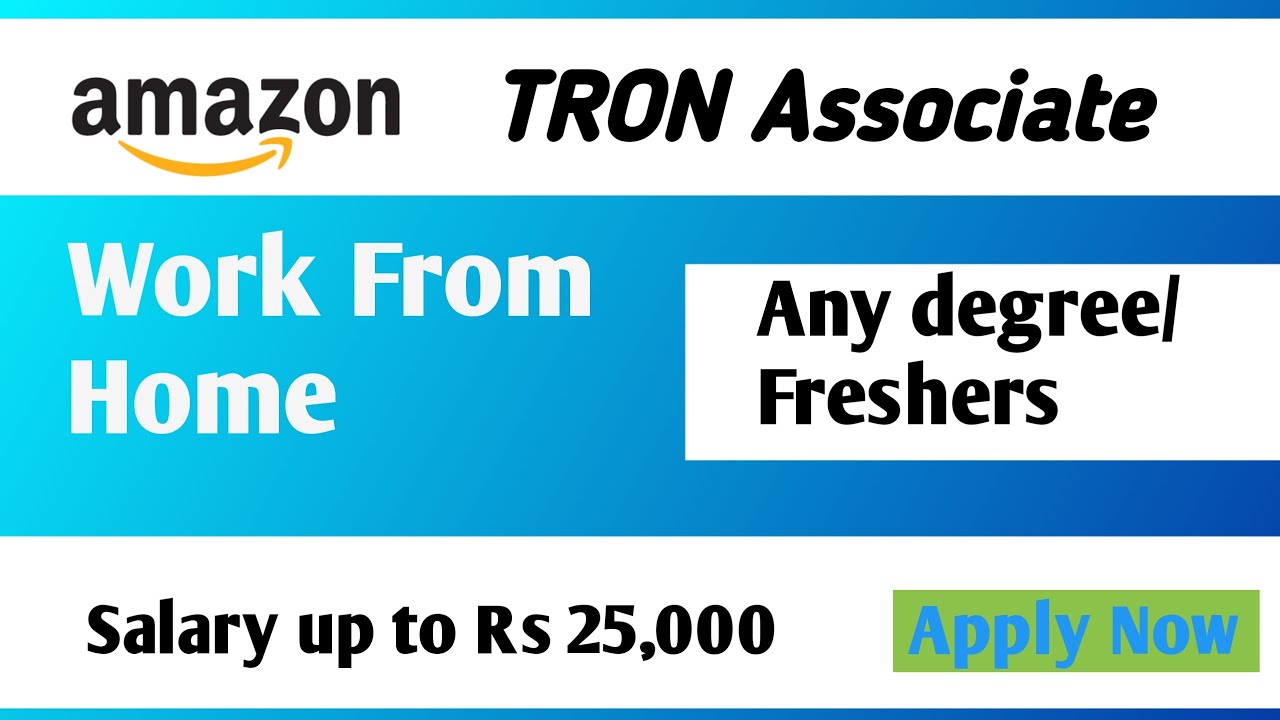 Amazon new jobs Tron associate virtual hiring YouTube