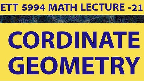 Cordinate Geomentry  Exam Level MCQ ,Math for ett second exam,5994 math live class.Lecture-21.