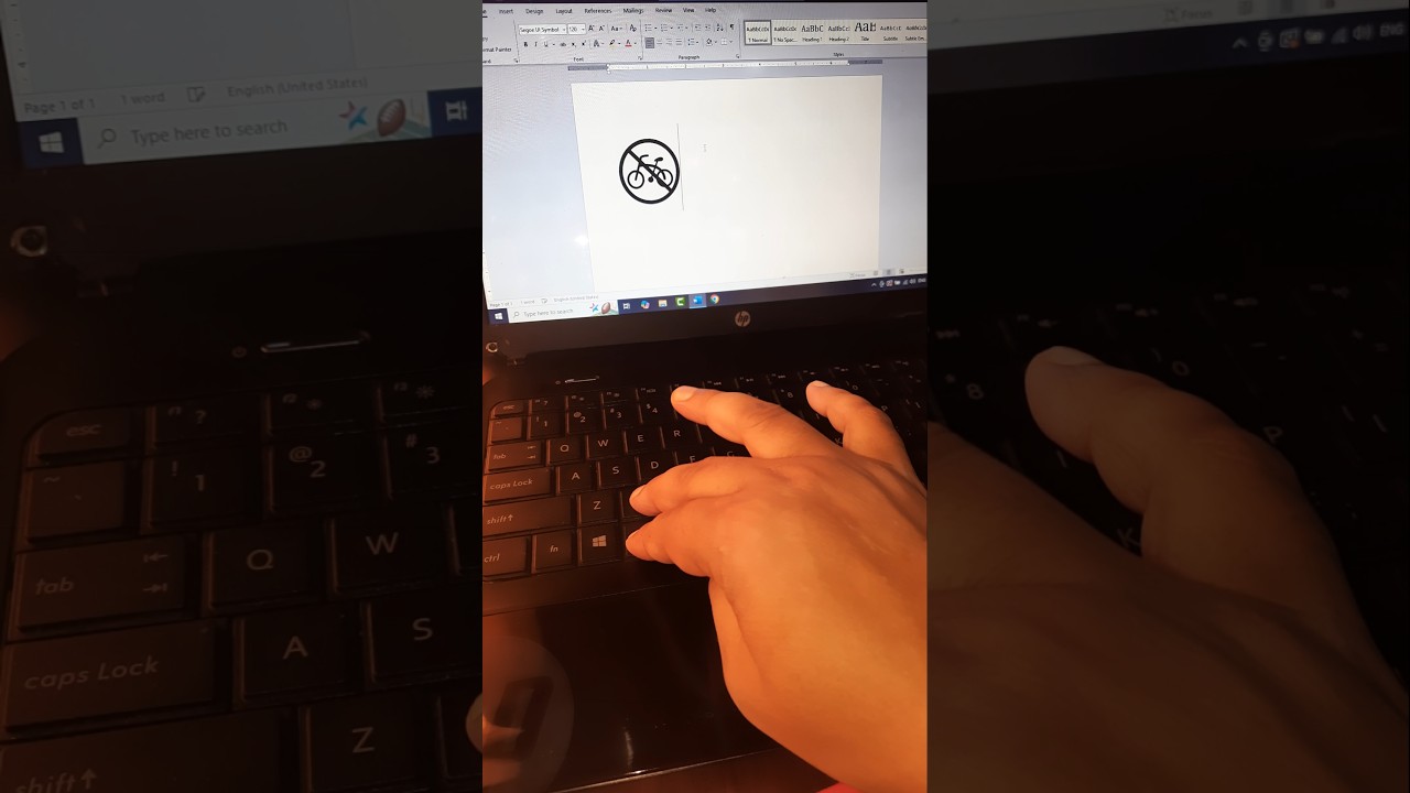 Bicycle Symbol In Ms Word 
