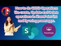 Curd Operations like Create,Update and Delete operations in SharePoint list and by using PowerApps.