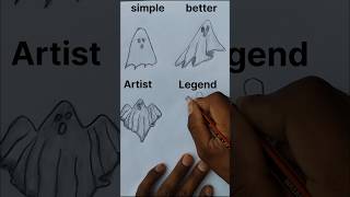 "How to Draw ghost👻| #shorts #shortvideo #shortsfeed #youtupeshortvideo