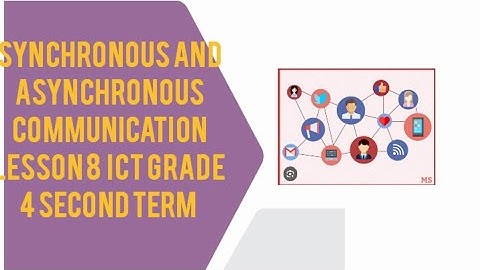 synchronous  and asynchronous communication lesson 8 theme 3 ict grade 4 second term 2024