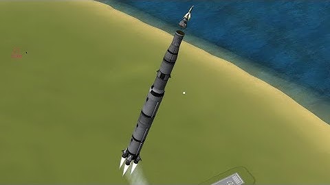 KSP - Making History Saturn V Apollo Replica In Flight Launch Abort / Escape System Test