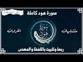 سورة هود عليه السلام كاملة متشابهات انفرادات ربط وتثبيت باللفظ والمعنى سورة هود عليه السلام كاملة متشابهات انفرادات ربط وتثبيت باللفظ والمعنى