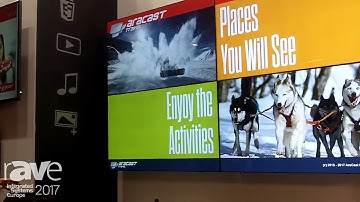 ISE 2017: Tecco Displays Aracast Presenter Interactive 4K Digital Signage