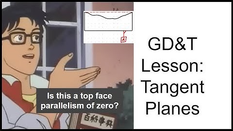GD&T Lesson: Tangent Plane Orientation and it