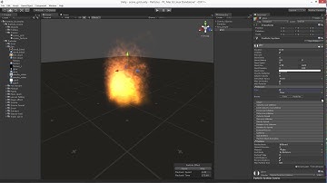 unity 3D particles Fire simple -  glow