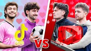 Download Lagu YOUTUBE vs TIKTOK Football Challenges MP3