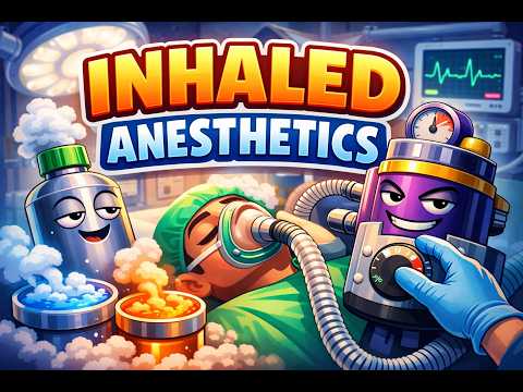 Inhaled Anesthetics Made Easy  | Nitrous Oxide, Halothane, Isoflurane Explained | Pharmacology