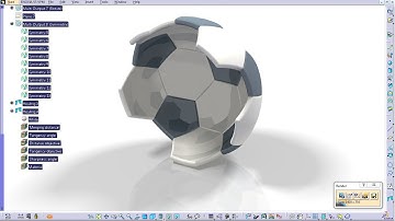 Catia V5 Tutorial|Generative Shape Design|How to create a Soccer Ball|Start to Finish|Part 5
