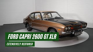 Ford Capri 2600 GT XLR|Extensively restored|Original air conditioning|1972-VIDEO- www.ERclassics.com