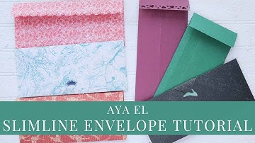 Slimline Envelope Tutorial by Aya El for Graphic 45