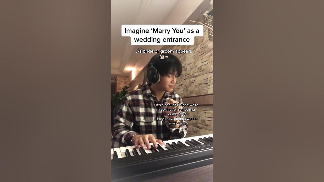 Imagine 'Marry You' by Bruno Mars as a wedding entrance?!?!