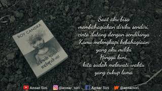 Musikalisasi Puisi Baper  Sebuah Usaha Melupakan  Boy Candra  Ansar Siri