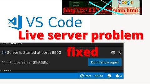 Solve Live server problem (Port:5500 Error) in VS code in 1 minutes 40 seconds.