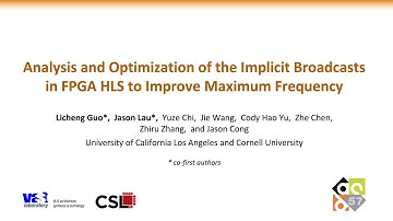 Analysis and Optimization of the Implicit Broadcasts in FPGA HLS to Improve Maximum Frequency