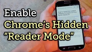 Enable the Hidden "Reader Mode" Option in Chrome Browser for Android [How-To] screenshot 3