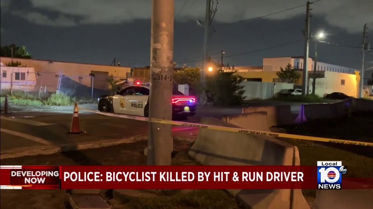 Bicyclist killed in hit-and-run crash in Miami-Dade County - YouTube