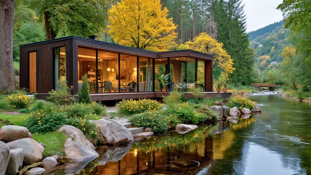 Tiny Cabin Homes by the River | Modern, Peaceful Living
