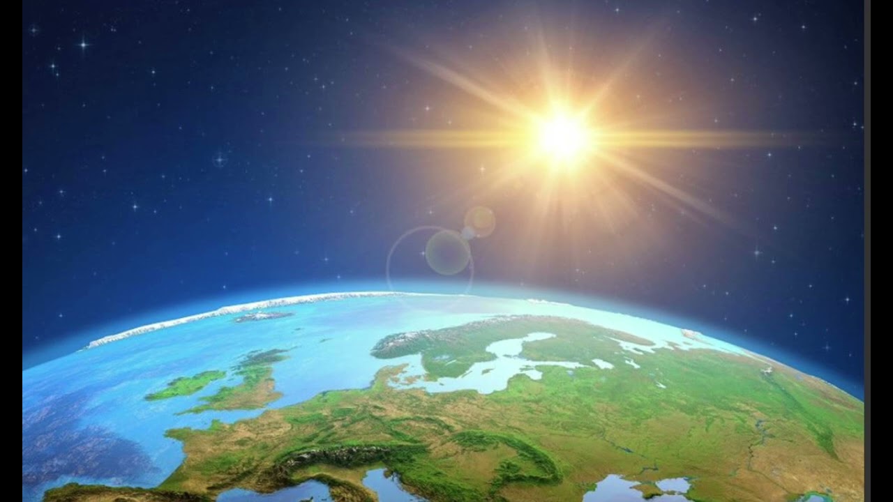 A luz do sol que clareia o mundo inteiro.